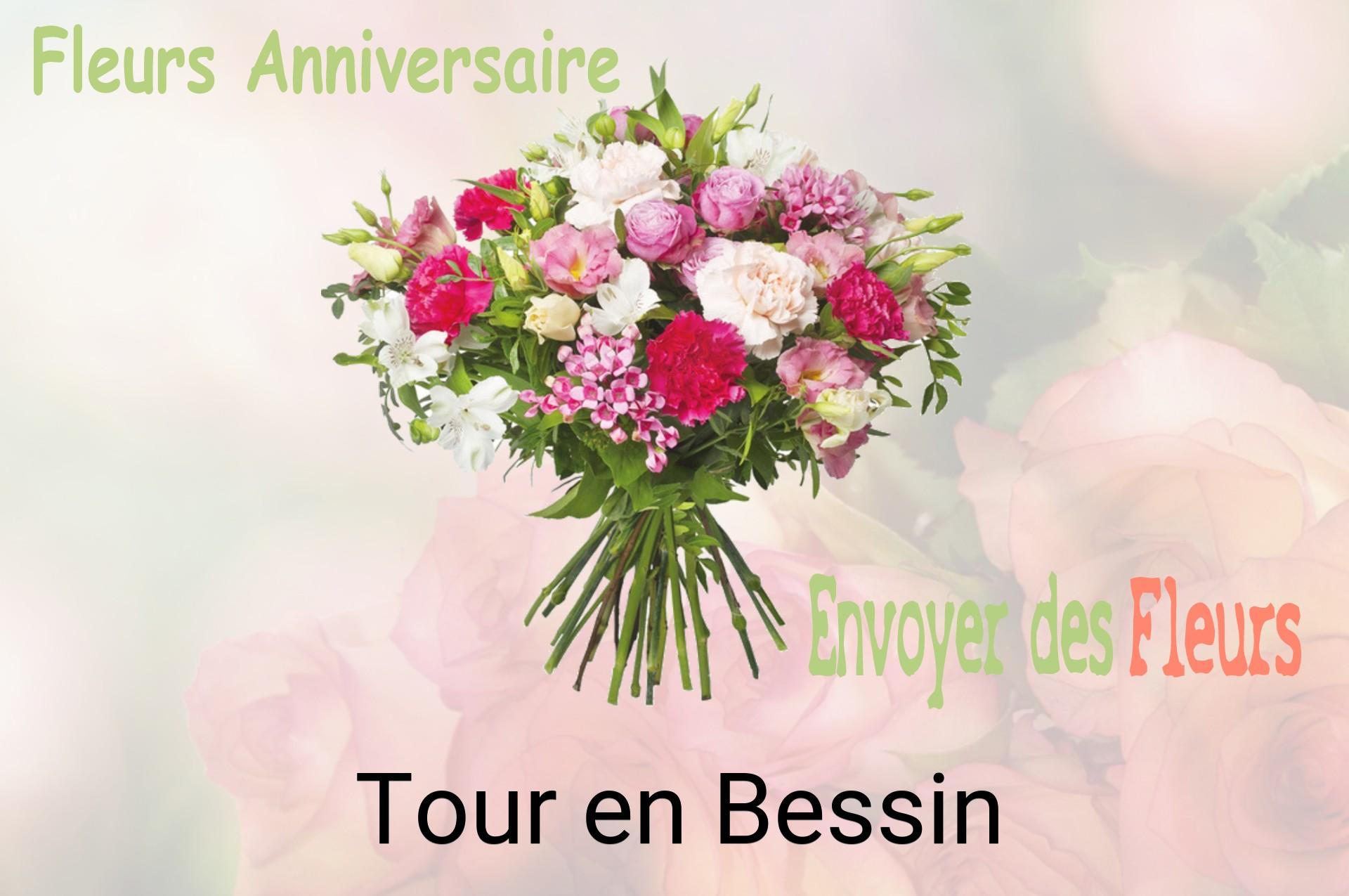 Bouquet de fleurs d’anniversaire livré à Tour-en-Bessin