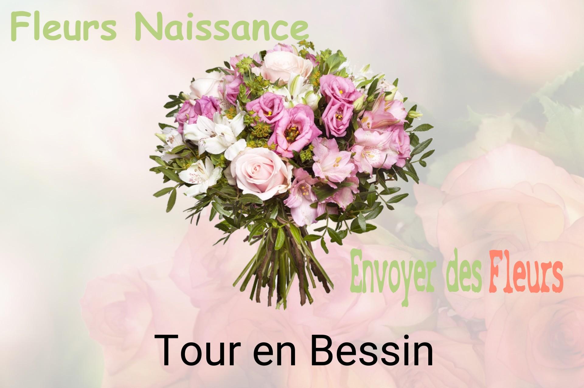 Bouquet de fleurs de naissance livré à Tour-en-Bessin