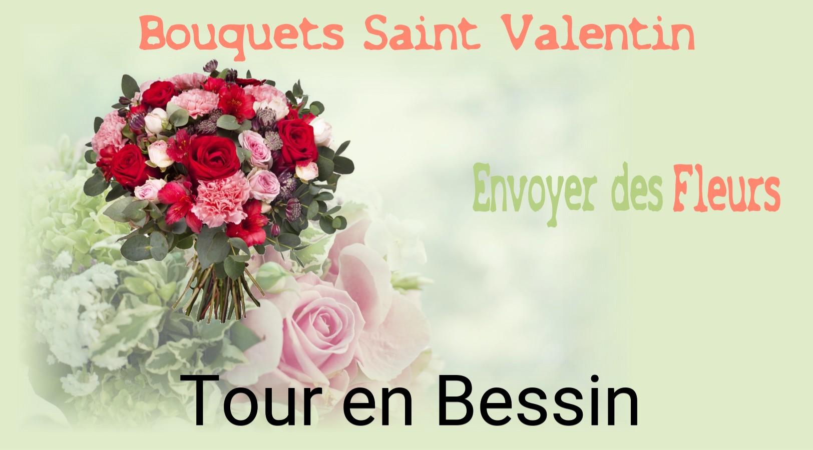 Roses de Saint-Valentin livrées à Tour-en-Bessin